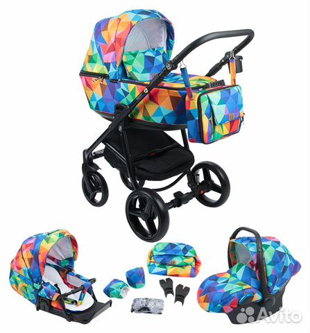 Новая коляска 3 в 1 Adamex Reggio цвет: Y123 Новая коляска 3 в 1 Adamex Reggio цвет: Y123