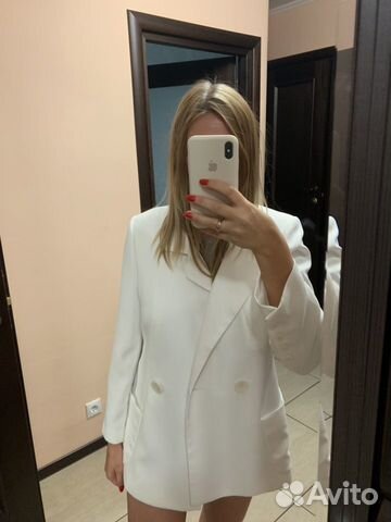 Белый пиджак zara Белый пиджак zara