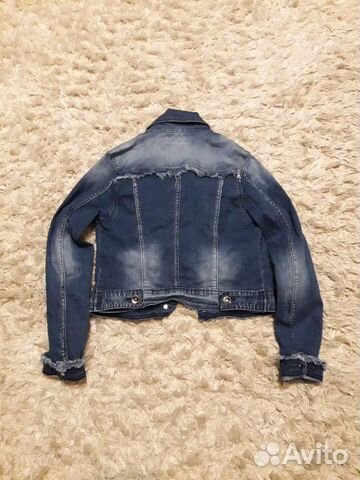 Джинсовый пиджак укороченный