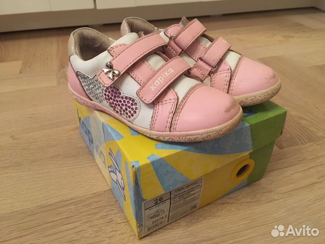 Полуботинки Kapika, кожа, р.26