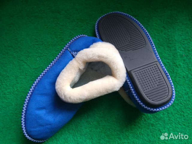 Меховые тапочки - чуни из овчины женские