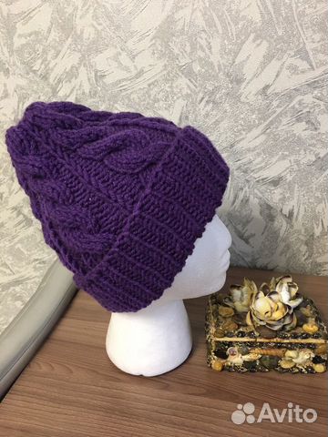 Шапка вязанная ручная работа