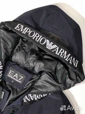 Emporio Armani EA7 пуховик с капюшоном Emporio Armani EA7 пуховик с капюшоном