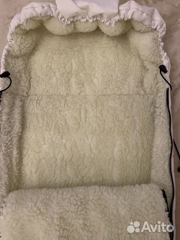 Зимний меховой конверт из овчины(новый)