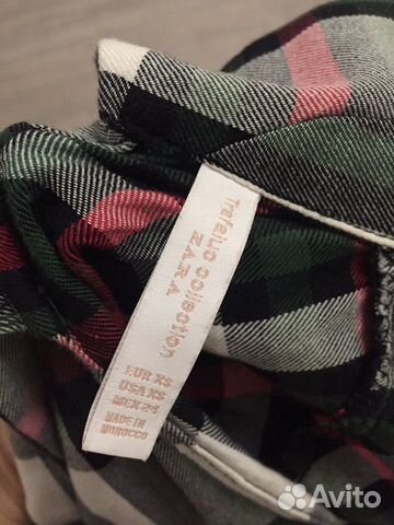 Клетчатая рубашка Zara Клетчатая рубашка Zara