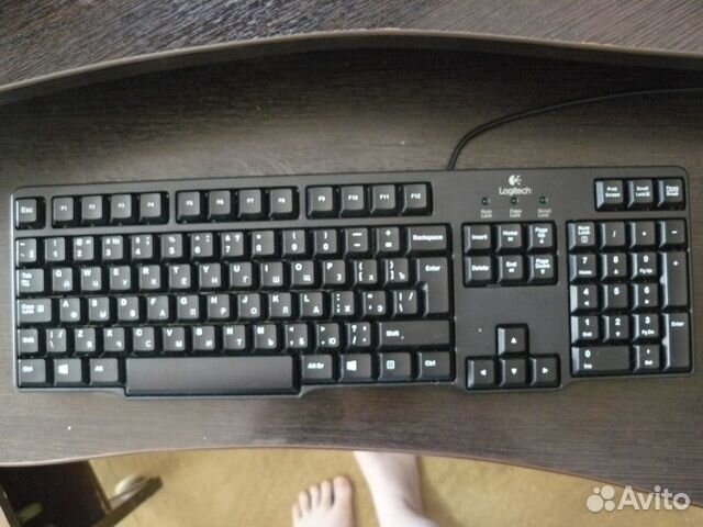 Клавиатура Logitech K100 PS/2 черная классика