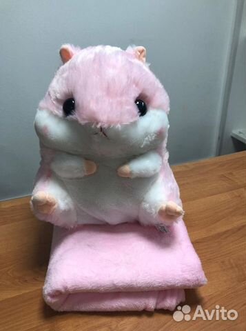 Игрушка Хомяк 3 в 1 с пледом