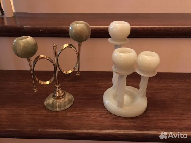 Подсвечники из оникса