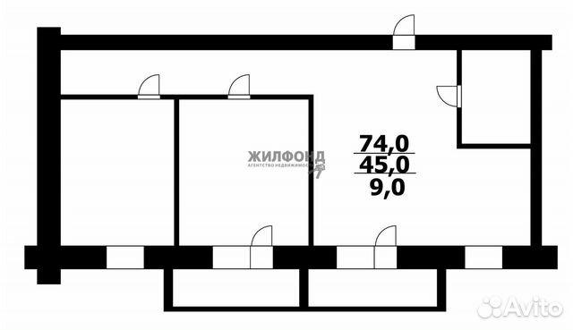 3-к квартира, 74 м², 1/10 эт. 3-к квартира, 74 м², 1/10 эт.