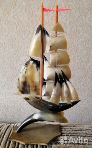 Корабль из рога. Лодка - дерево Корабль из рога. Лодка - дерево