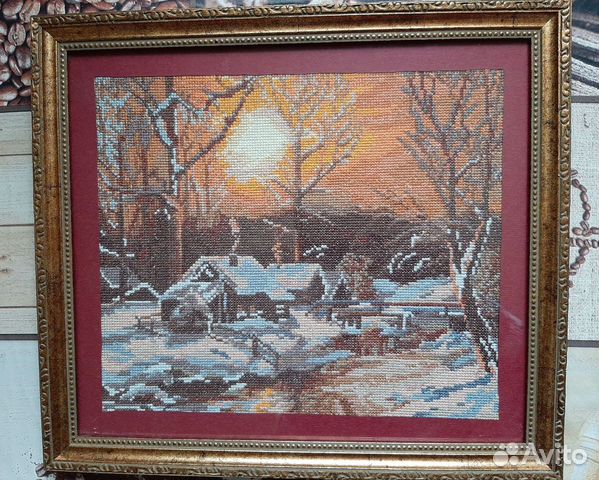Картина вышитая крестиком 