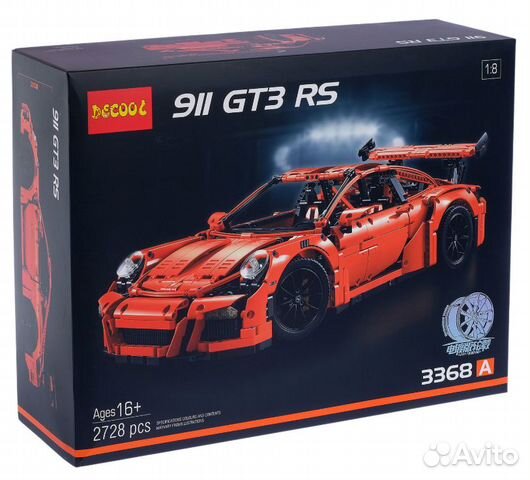 Конструктор Техник Порше 911 GT3 RS, Decool