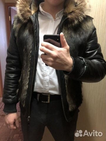 Дубленка зимняя мужская