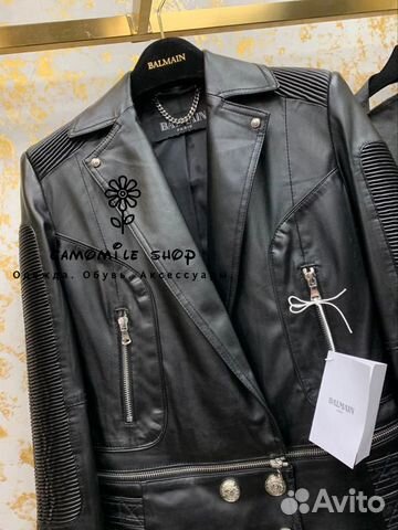 Кожаная куртка Balmain Кожаная куртка Balmain