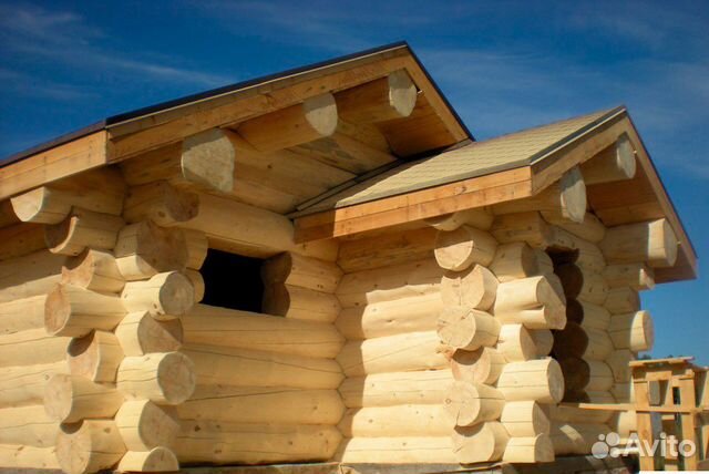 Сруб 6х6 +2х3 из рубленного бревна Сруб 6х6 +2х3 из рубленного бревна