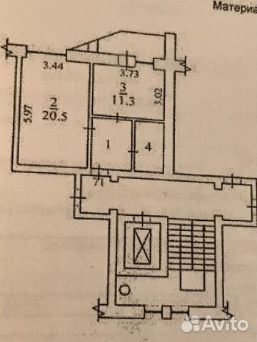 1-к квартира, 42 м², 8/9 эт.