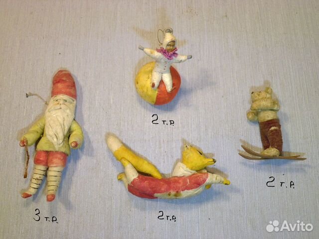 Ёлочные игрушки СССР, Вата 1