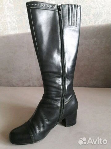 Сапоги женские кожа весна/осень(деми)