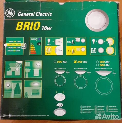 Новый светильник встраиваемый General Electric2DBr Новый светильник встраиваемый General Electric2DBr