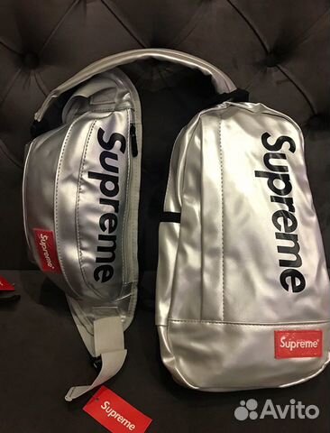 Сумка поясная красная Supreme Сумка поясная красная Supreme