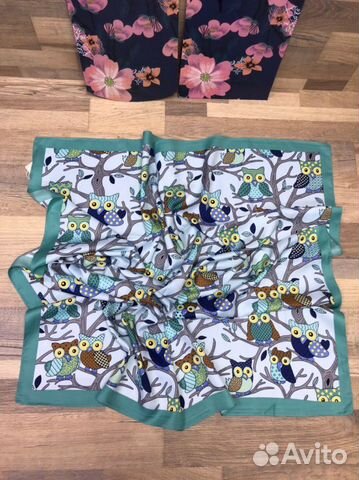 Новый женский шёлковый платок Gold Kashkha Новый женский шёлковый платок Gold Kashkha