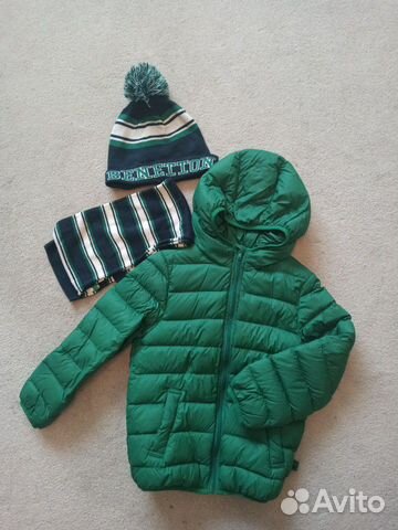 Куртка демисезонная benetton + шапка и шарф