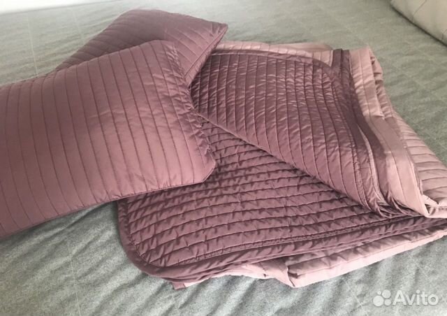 Покрывало стеганное сиреневое IKEA