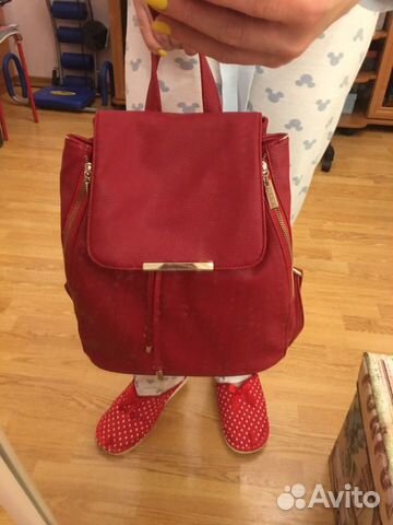 Рюкзак City красный хор сост иск кожа