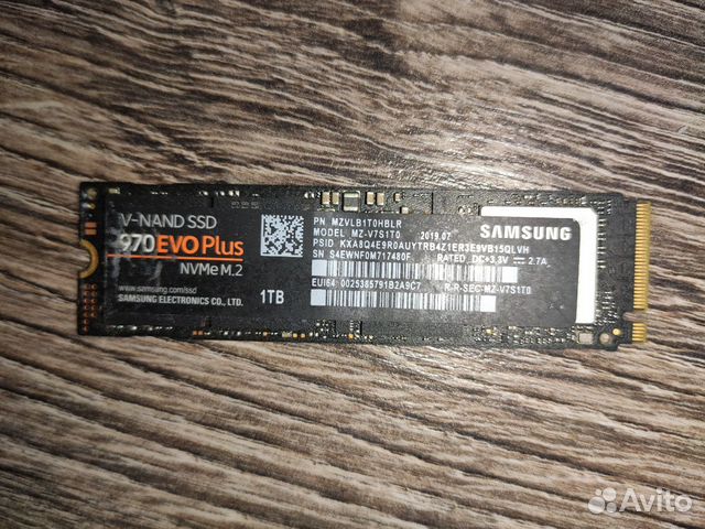 V-Nand SSD SAMSUNG 970 Evo Plus 1Tb nvme M.2