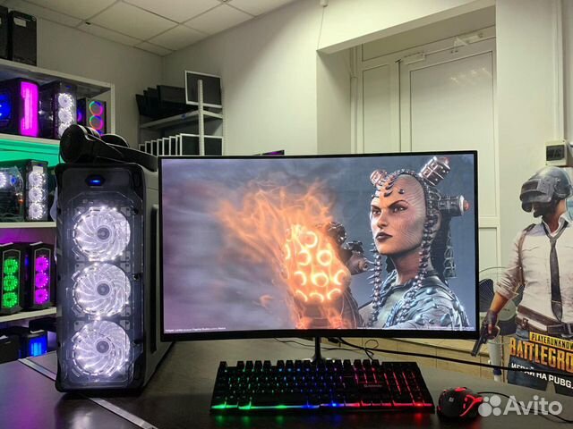 Игровой Ryzen 5 2600 GTX 1080 8gb 16GB SSD 240gb