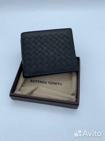 Новый мужской кошелек из кожи Bottega Veneta Новый мужской кошелек из кожи Bottega Veneta