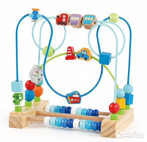 Развивающий деревянный лабиринт