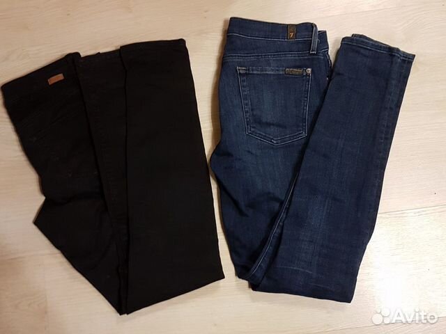 Джинсы skinny 7 for all mankind и брюки джинсы ski Джинсы skinny 7 for all mankind и брюки джинсы ski