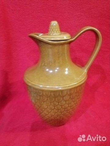 Кувшин керамический СССР, 2 л. Обливная керамика