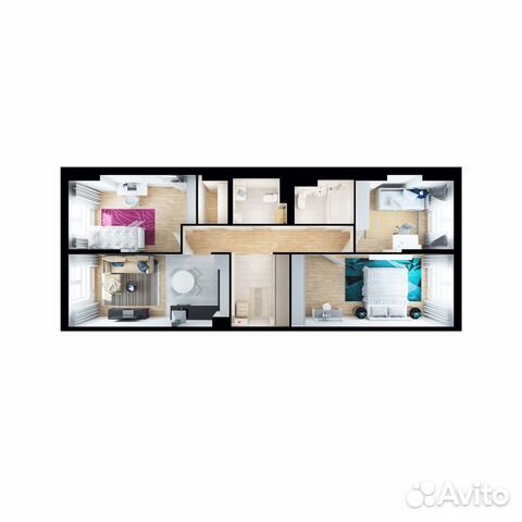 3-к квартира, 81.7 м², 6/14 эт.