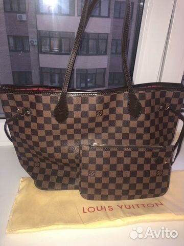 Сумка Шоппер Louis Vuitton Neverfull Луи Витон Azu