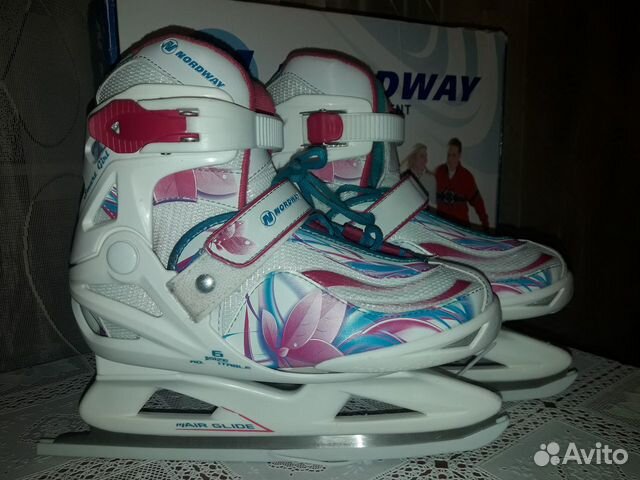 Детские раздвижные ледовые коньки, р.31-36