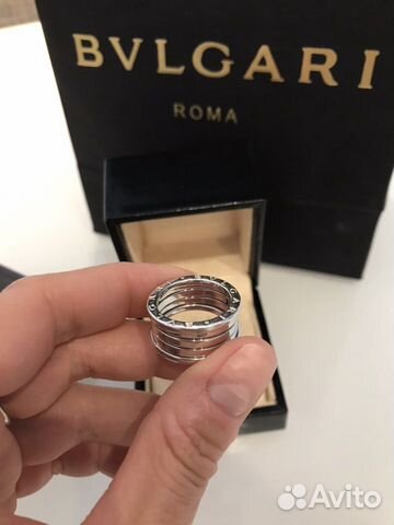 Золотое кольцо bvlgari b zero1