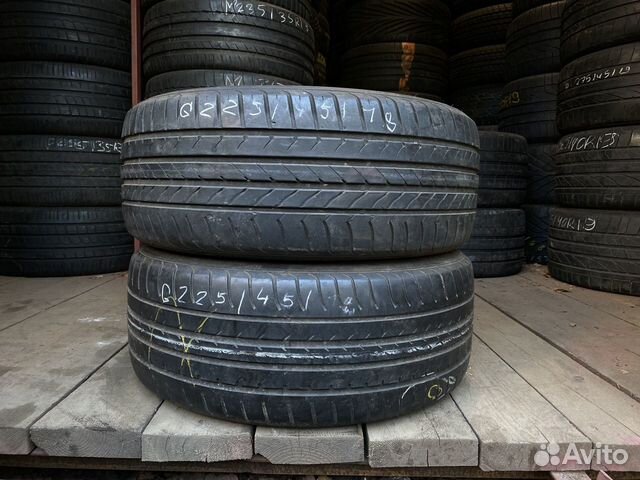 Шины Б/У 225/45R18 Goodyear RFT пара Шины Б/У 225/45R18 Goodyear RFT пара