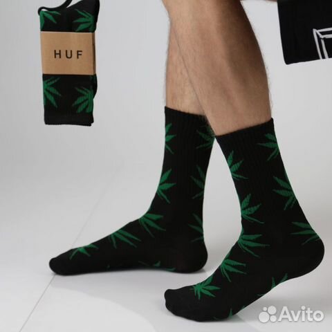 Носки HUF черно-зеленые Носки HUF черно-зеленые