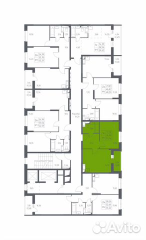 1-к квартира, 37.8 м², 13/14 эт. 1-к квартира, 37.8 м², 13/14 эт.