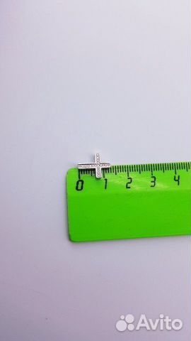 Золотой крестик с бриллиантами