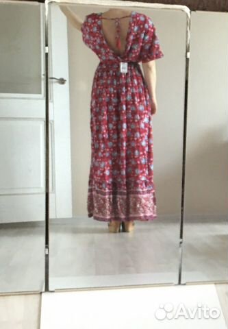 Летнее длинное платье mango манго новое