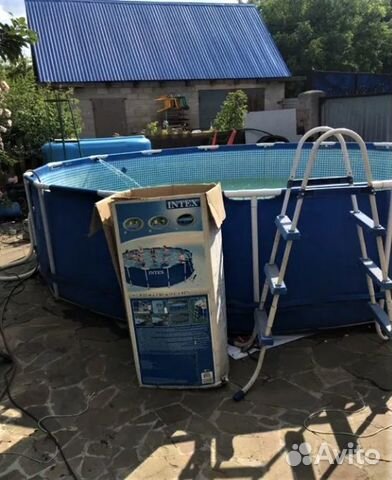 Каркасный бассейн intex 457x107 см