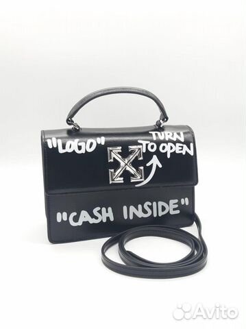 Женская кожаная сумка Off-White