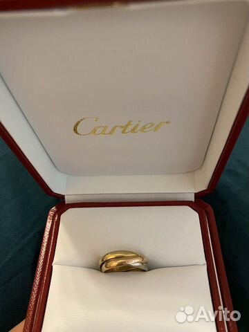 Золотое кольцо Cartier Trinity размер 49(15.5)