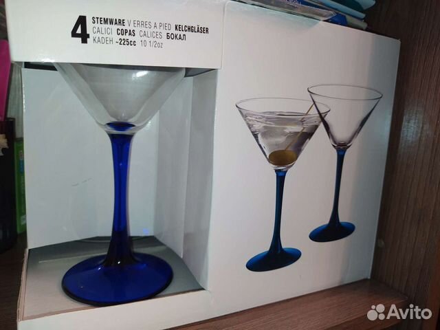 Бокалы под мартини 4шт Новые