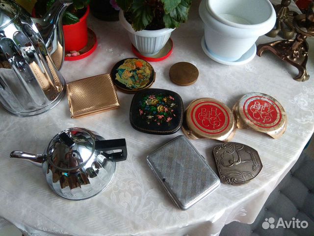 Графин, вазы, сервиз вербилки