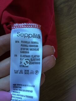 Футболка Seppala красная новая р.M