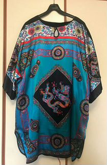 Женское шелковое кимоно/р-р 48